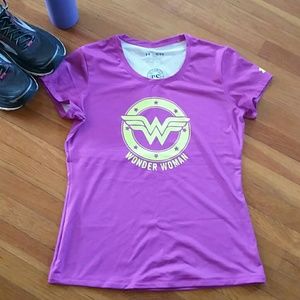 Wonder woman pink running shirt